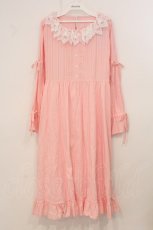 画像1: Cherirulu Chocola / MYレースフリルワンピース 3L ピンク O-26-05-19-034-LO-OP-IG-OS (1)