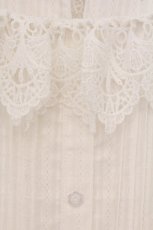 画像2: Cherirulu Chocola / MYレースフリルワンピース 3L シロ O-26-05-19-035-LO-OP-IG-OS (2)