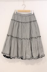 画像1: m petit by misako / NINA'Sギャザースカート L クロ×ギンガム O-26-05-19-038-LO-SK-IG-OS (1)
