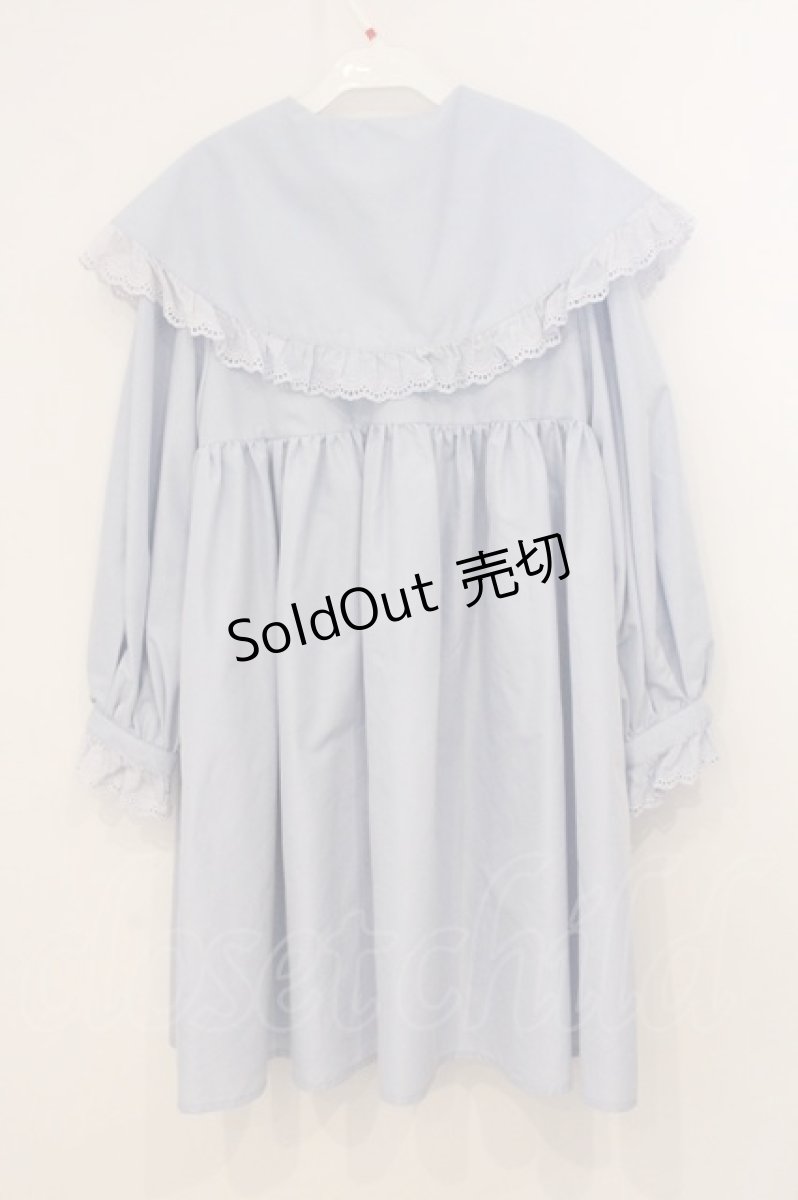 画像4: Candy Stripper / PRECOCIOUS BIG COLLAR ONE-PIECE　ワンピース 2 サックス O-26-05-19-046-PU-OP-OW-ZI (4)