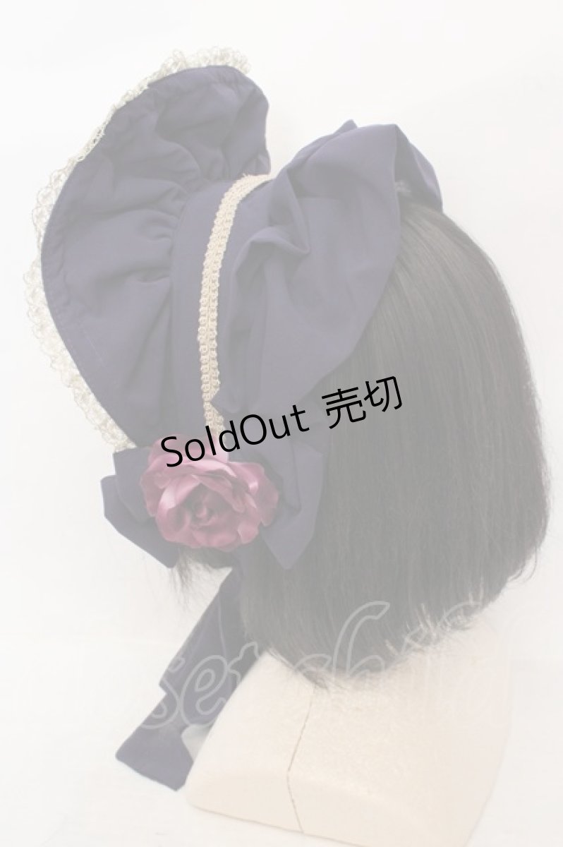 画像3: metamorphose / シフォンハーフボンネット  パープル O-26-05-19-1043-ME-AC-IG-ZTK048 (3)