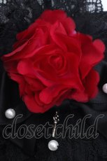 画像2: ATELIER PIERROT / 薔薇レースカチューシャ  レッド×ブラック O-26-05-19-1044-EL-TO-IG-ZT0520D (2)