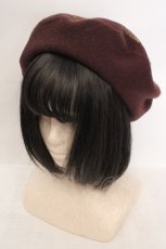 画像1: Q-pot. / チョコレートベレー帽  ブラウン O-26-05-19-1047-QP-AC-OW-OS (1)