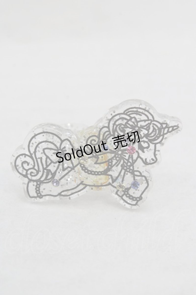 画像1: Angelic Pretty / Dreamyホロスコープユニコーンリング  クリア O-26-05-19-1058-AP-AC-YM-OS (1)