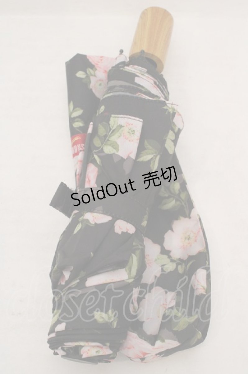 画像3: PINK HOUSE / 薔薇の森 折りたたみ傘  クロ O-26-05-19-1061-LO-ZA-IG-ZT0520D (3)