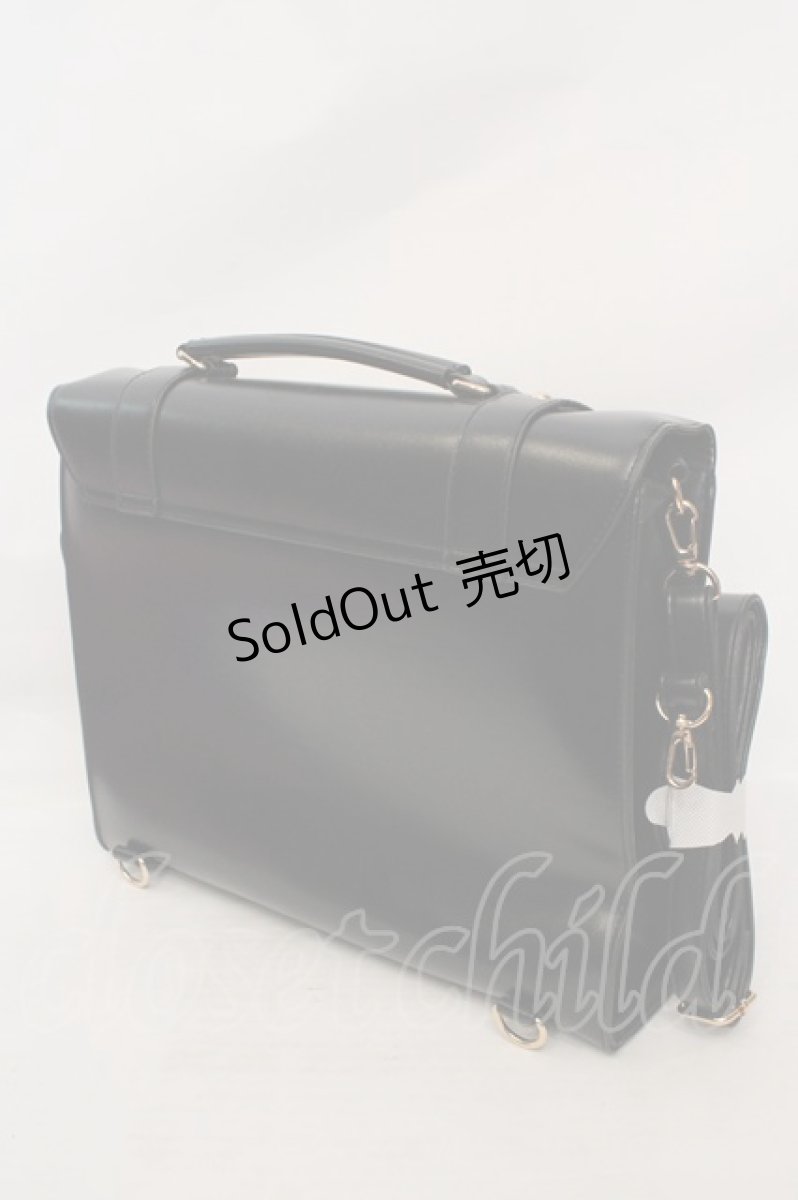 画像2: axes femme POETIQUE / うさぎ型押しサッチェルバッグ  クロ O-26-05-19-1001-AX-BG-OW-OS (2)