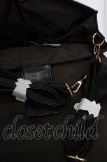 画像3: axes femme POETIQUE / うさぎ型押しサッチェルバッグ  クロ O-26-05-19-1001-AX-BG-OW-OS (3)