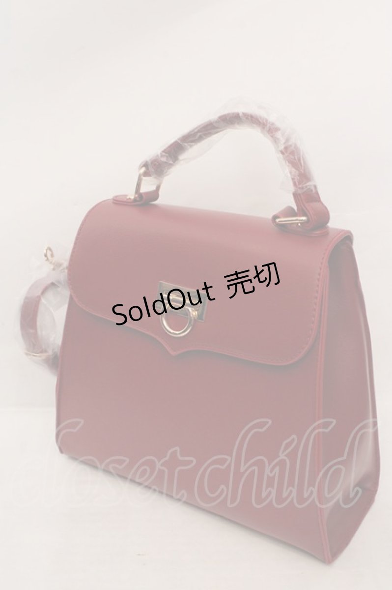 画像1: an another angelus / ループ金具フラップハンドバッグ  アカ O-26-05-19-1012-CA-BG-OW-OS (1)