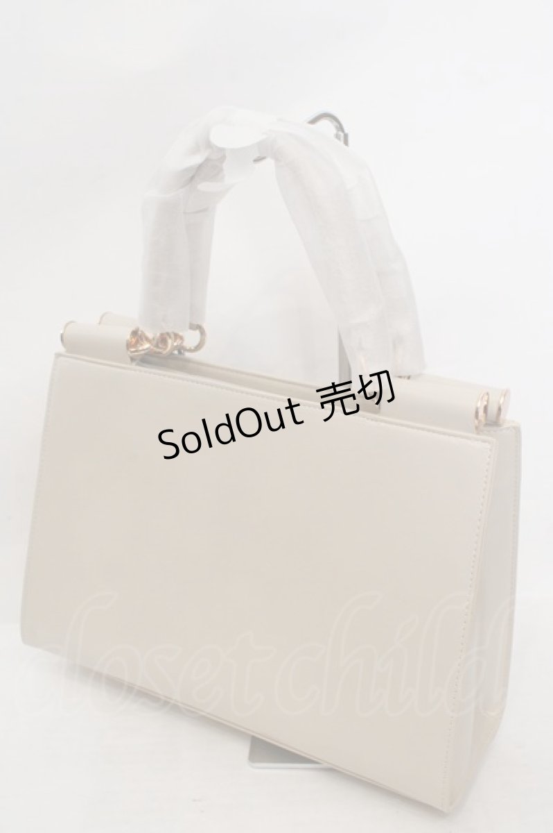 画像2: an another angelus / ローズ刺繍トートバッグ  アイボリー O-26-05-19-1014-CA-BG-OW-OS (2)