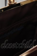画像3: an another angelus / カメオローズ刺繍スクエアがま口バッグ  ボルドー O-26-05-19-1015-CA-BG-OW-OS (3)