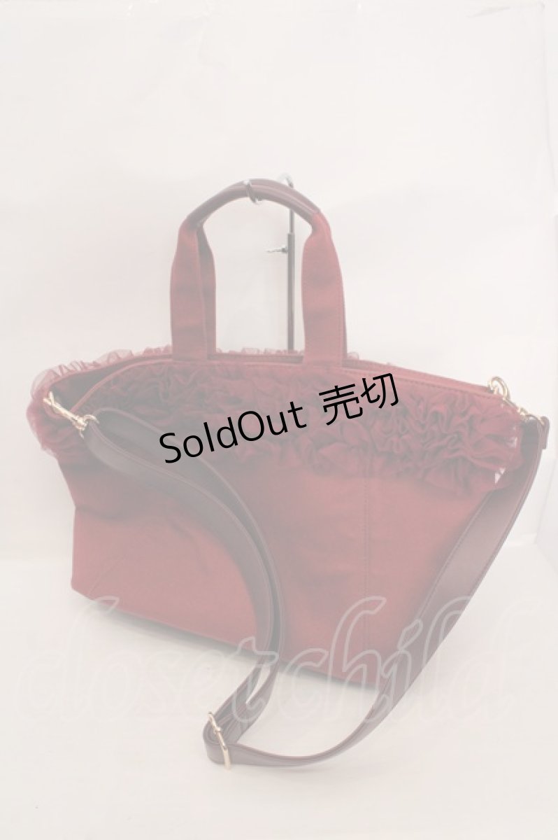画像2: an another angelus / ベルトフラップハンドバッグ  ワインレッド O-26-05-19-1019-CA-BG-OW-ZT693 (2)