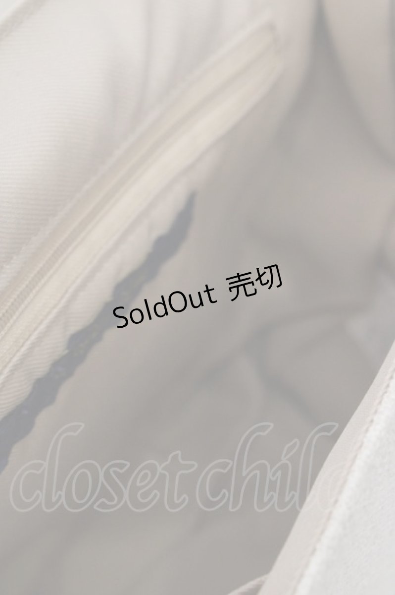 画像3: an another angelus / ローズ刺繍変形フラップバッグ  アイボリー O-26-05-19-1024-CA-BG-OW-OS (3)
