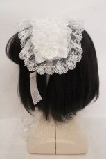 画像3: metamorphose / バラモチーフつきチュールレースヘッドドレス  オフシロ O-26-05-19-1032-ME-AC-IG-ZT0520D (3)