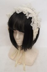 画像1: metamorphose / Tea Time レースヘッドドレス  生成り O-26-05-19-1033-ME-AC-IG-ZT0520D (1)