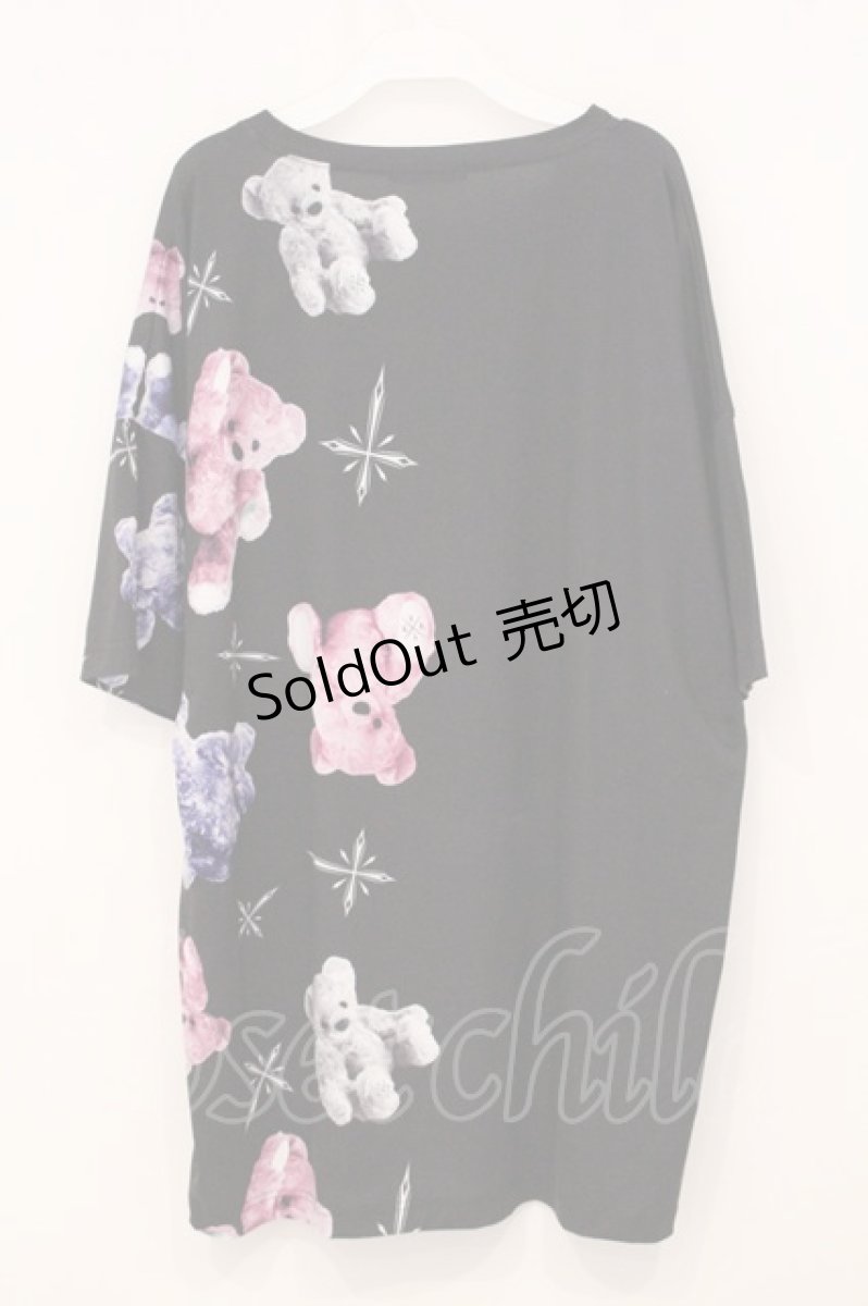 画像3: TRAVAS TOKYO / バイカラーくま半袖Tシャツ F ブラック O-26-05-19-062-PU-TS-OW-ZI (3)