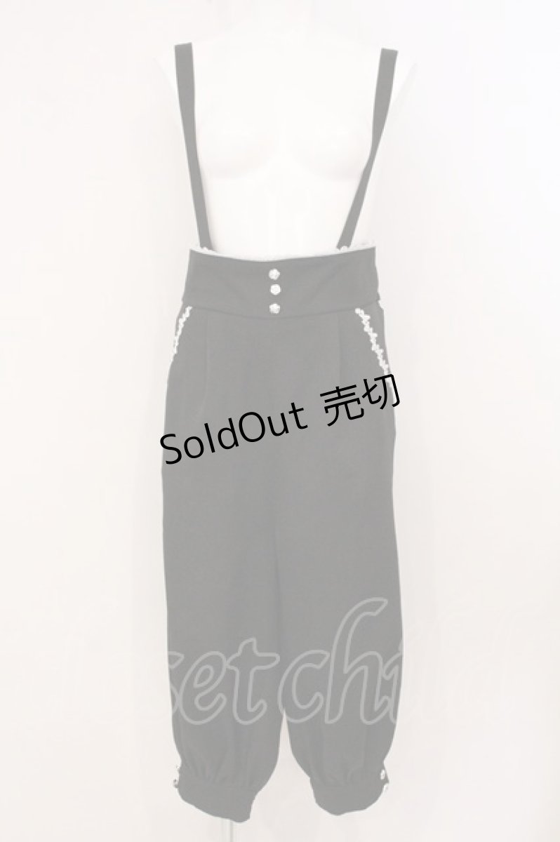 画像1: CHIP CLIP / Wonder Tea Party/サスペンダー付きパンツ L クロ O-26-05-19-066-LO-PA-IG-OS (1)