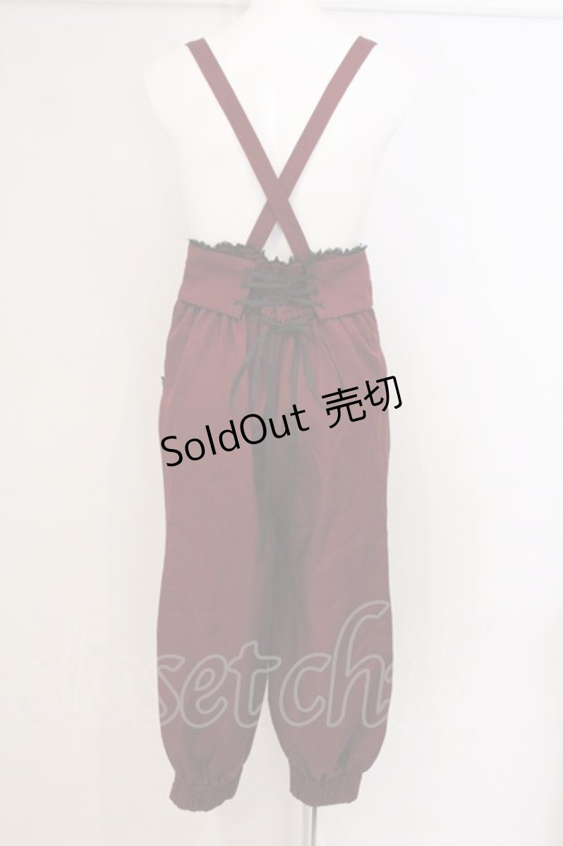 画像3: CHIP CLIP / Wonder Tea Party/サスペンダー付きパンツ M ワイン O-26-05-19-067-LO-PA-IG-OS (3)