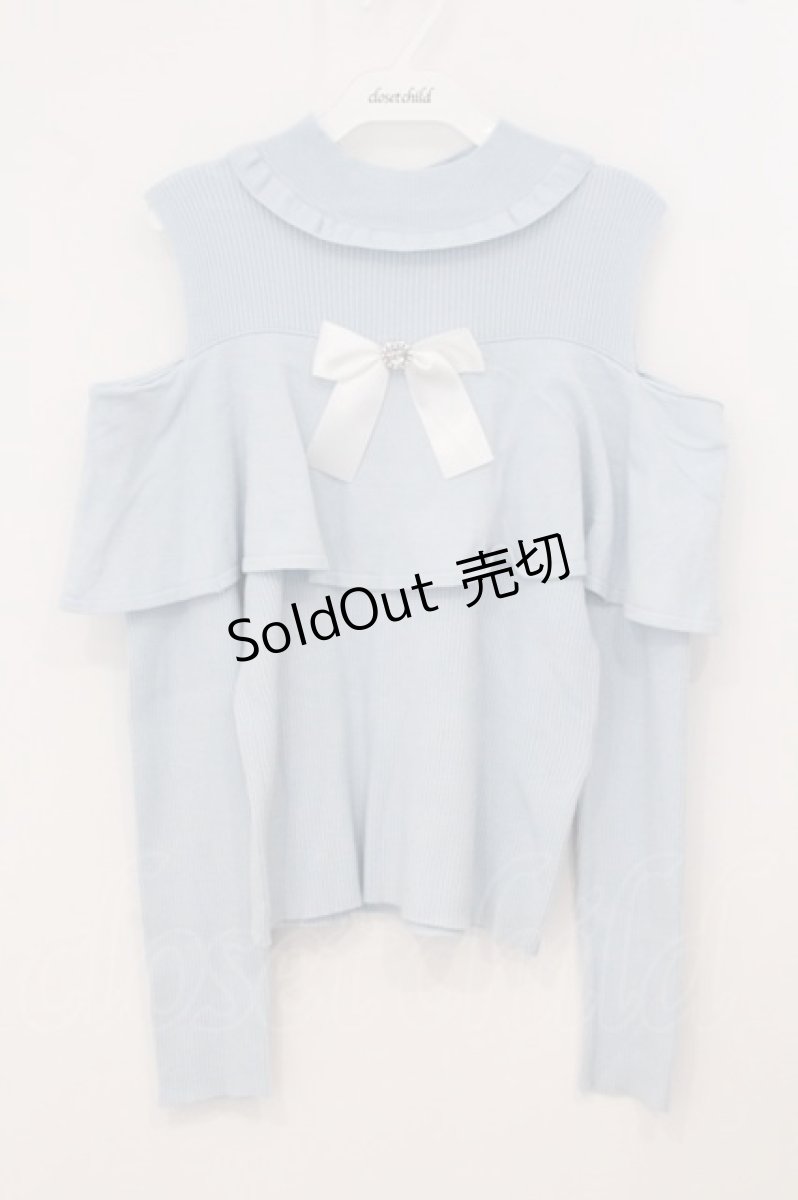 画像1: Lovely Tency / TT*ALS*リブニットプルオーバー LL サックス O-26-05-19-008-LO-TO-IG-OS (1)