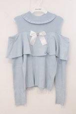 画像1: Lovely Tency / TT*ALS*リブニットプルオーバー LL サックス O-26-05-19-008-LO-TO-IG-OS (1)