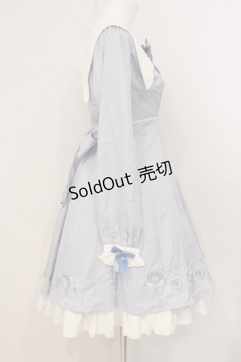 画像4: Amavel / Magical Sweet Angelワンピース F サックス O-26-05-19-080-CA-OP-OW-OS (4)