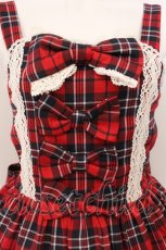 画像2: axes femme kawaii / タータンチェックジャンスカ  アカ O-26-05-19-081-AX-OP-IG-OS (2)
