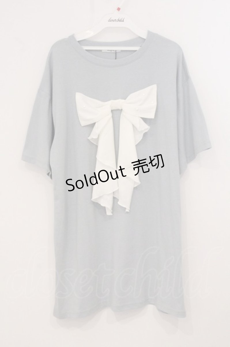画像1: Lovely Tency / 眞白ありすコラボTシャツ M サックス O-26-05-19-010-LO-TO-IG-OS (1)