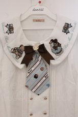 画像2: Amavel / Nounours Chocolatory ブラウス F シロ×ミント O-26-05-19-083-CA-BL-OW-OS (2)