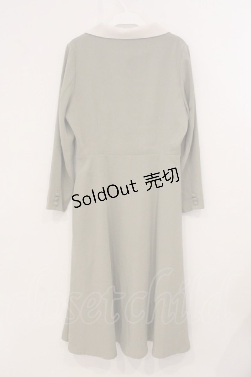 画像4: an another angelus / ローズ刺繍クレリック衿ワンピース F グリーン O-26-05-19-097-CA-OP-OW-OS (4)