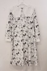 画像1: Lovely Tency / 眞白ありすコラボ/リボンプリントワンピース LL シロ O-26-05-19-012-LO-OP-IG-OS (1)
