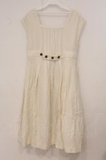 画像3: Jane Marple Dans Le Salon / Herringbone peasant dress（ヘリンボーンペザントドレス） M アイボリー O-26-05-19-098-JM-OP-IG-OS (3)