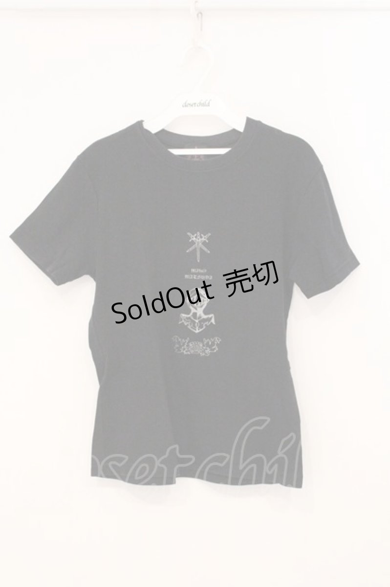 画像1: MIHO MATSUDA / プリントTシャツ  ブラック O-26-05-19-115-GO-TS-IG-OS (1)