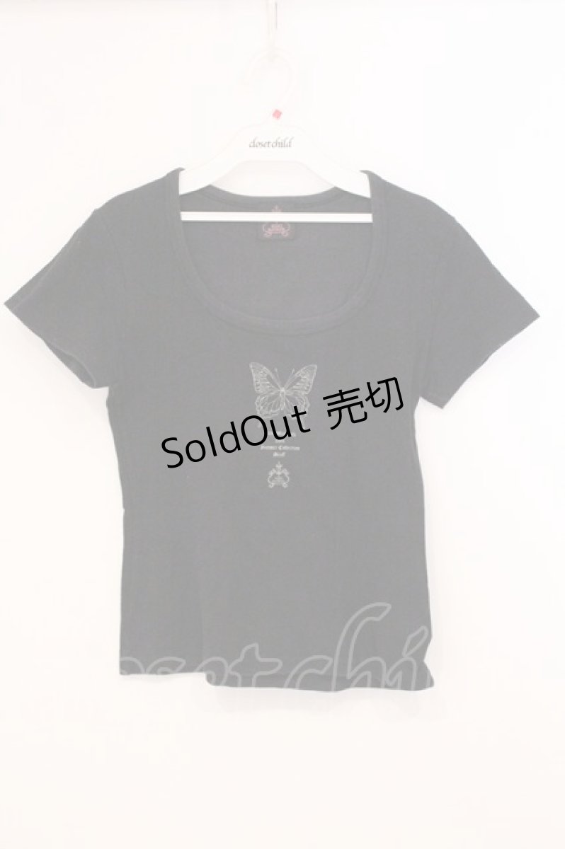 画像1: MIHO MATSUDA / 2004サマーコレクション スタッフTシャツ  ブラック O-26-05-19-120-GO-TS-IG-OS (1)