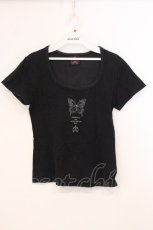 画像1: MIHO MATSUDA / 2004サマーコレクション スタッフTシャツ  ブラック O-26-05-19-120-GO-TS-IG-OS (1)