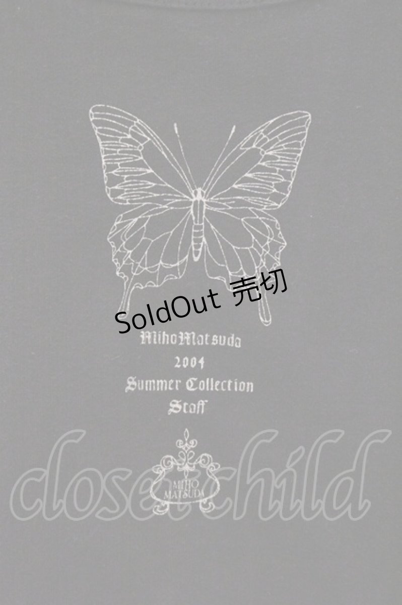 画像2: MIHO MATSUDA / 2004サマーコレクション スタッフTシャツ  ブラック O-26-05-19-120-GO-TS-IG-OS (2)