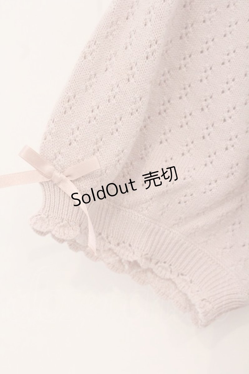 画像3: PINK HOUSE / ビオラモチーフカーディガン  ピンク O-26-05-19-124-LO-TO-IG-OS (3)