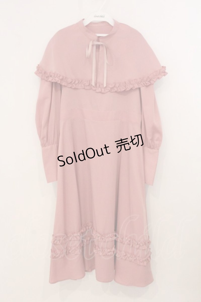 画像1: FLC / MINA*ケープワンピース LL ピンク O-26-05-19-028-LO-OP-IG-OS (1)