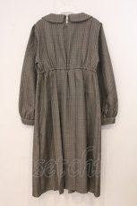 画像3: FLC / チェック柄ボックスプリーツワンピース L ベージュ×クロ O-26-05-19-032-LO-OP-IG-OS (3)