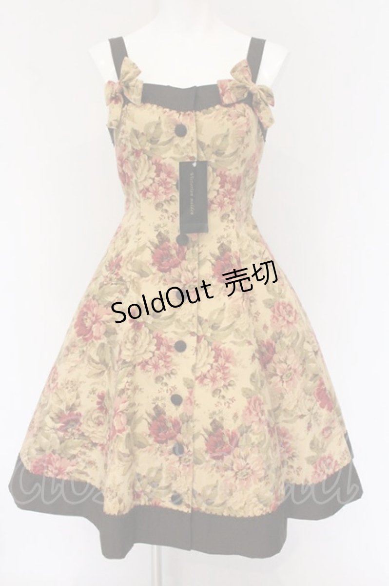 画像1: Victorian maiden / アンティークローズリボンジャンパースカート  アンバー O-26-05-20-030-CL-OP-OW-OS (1)