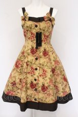 画像1: Victorian maiden / アンティークローズリボンジャンパースカート  アンバー O-26-05-20-030-CL-OP-OW-OS (1)