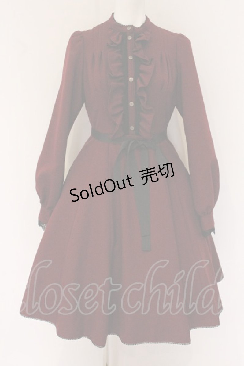 画像1: Victorian maiden / ジャスミンワンピース  ワイン O-26-05-20-033-CL-OP-OW-OS (1)