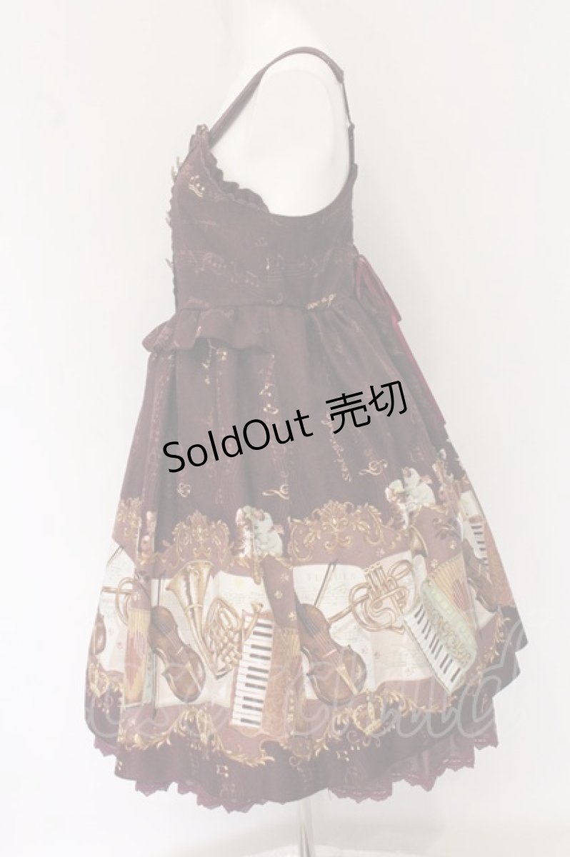 画像4: axes femme kawaii / メロディキャットワンピース M ワイン O-26-05-20-037-AX-OP-OW-OS (4)