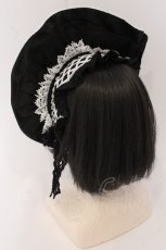 画像3: Angelic Pretty / トーションレースブリム付カチューシャ  クロ×シロ O-26-05-20-005-AP-AC-OW-OS (3)