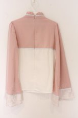 画像3: Amavel / パンダと寿桃の中華菓子ブラウス F ピンク O-26-05-20-046-CA-BL-OW-OS (3)