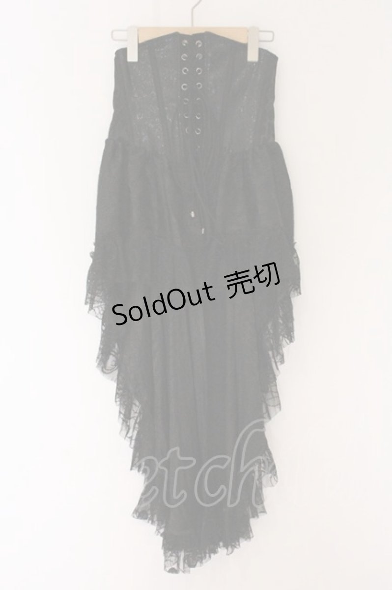 画像1: Qutie Frash /  2020 プレミアムセット（黒鳥）コルセット  ブラック O-26-05-20-047-QU-TO-OW-OS (1)