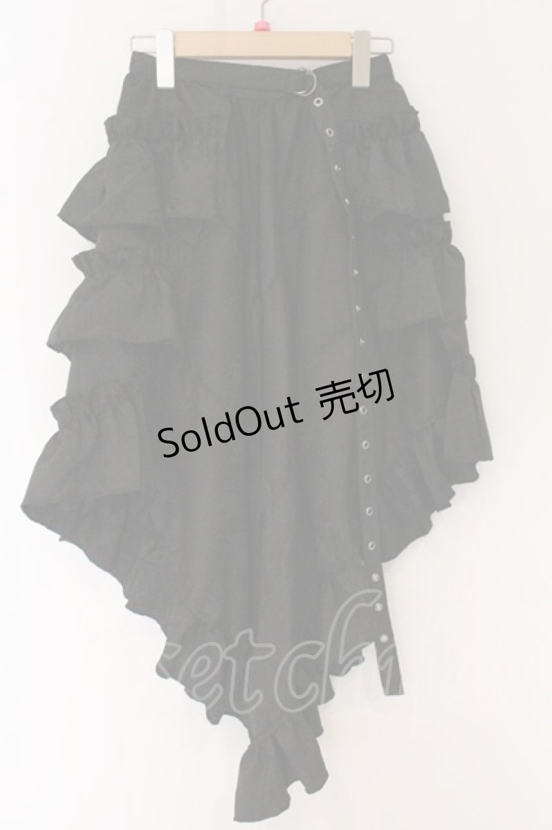 画像1: Qutie Frash / 2025プレミアム〜黒蝶〜後ろロングラップスカ-ト  ブラック O-26-05-20-048-QU-SK-OW-OS (1)