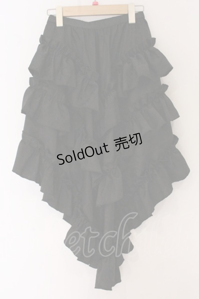 画像3: Qutie Frash / 2025プレミアム〜黒蝶〜後ろロングラップスカ-ト  ブラック O-26-05-20-048-QU-SK-OW-OS (3)