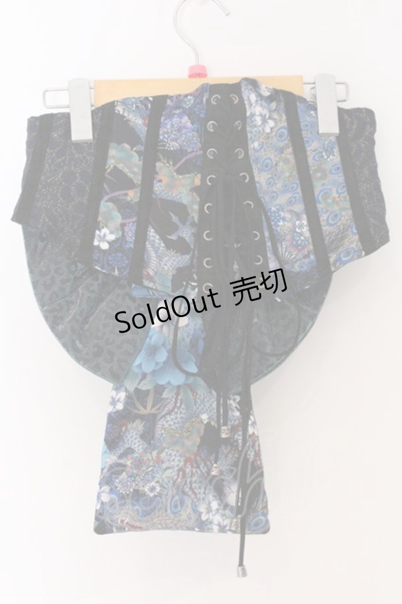 画像3: Qutie Frash / 花魁帯コルセット  ブルー O-26-05-20-054-QU-TO-OW-OS (3)