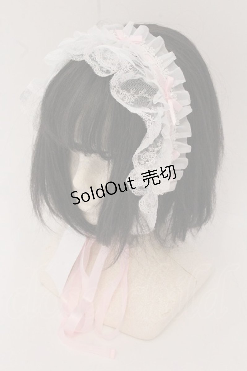 画像1: Princess Flower Garden / KRS＊ヘッドドレス  シロ×ピンク O-26-05-20-012-LO-AC-OW-OS (1)