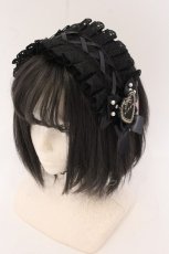 画像1: m petit by misako / AM*NIPLヘッドドレス  クロ O-26-05-20-013-LO-AC-OW-OS (1)