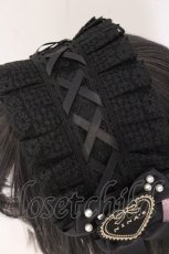 画像2: m petit by misako / AM*NIPLヘッドドレス  クロ O-26-05-20-013-LO-AC-OW-OS (2)